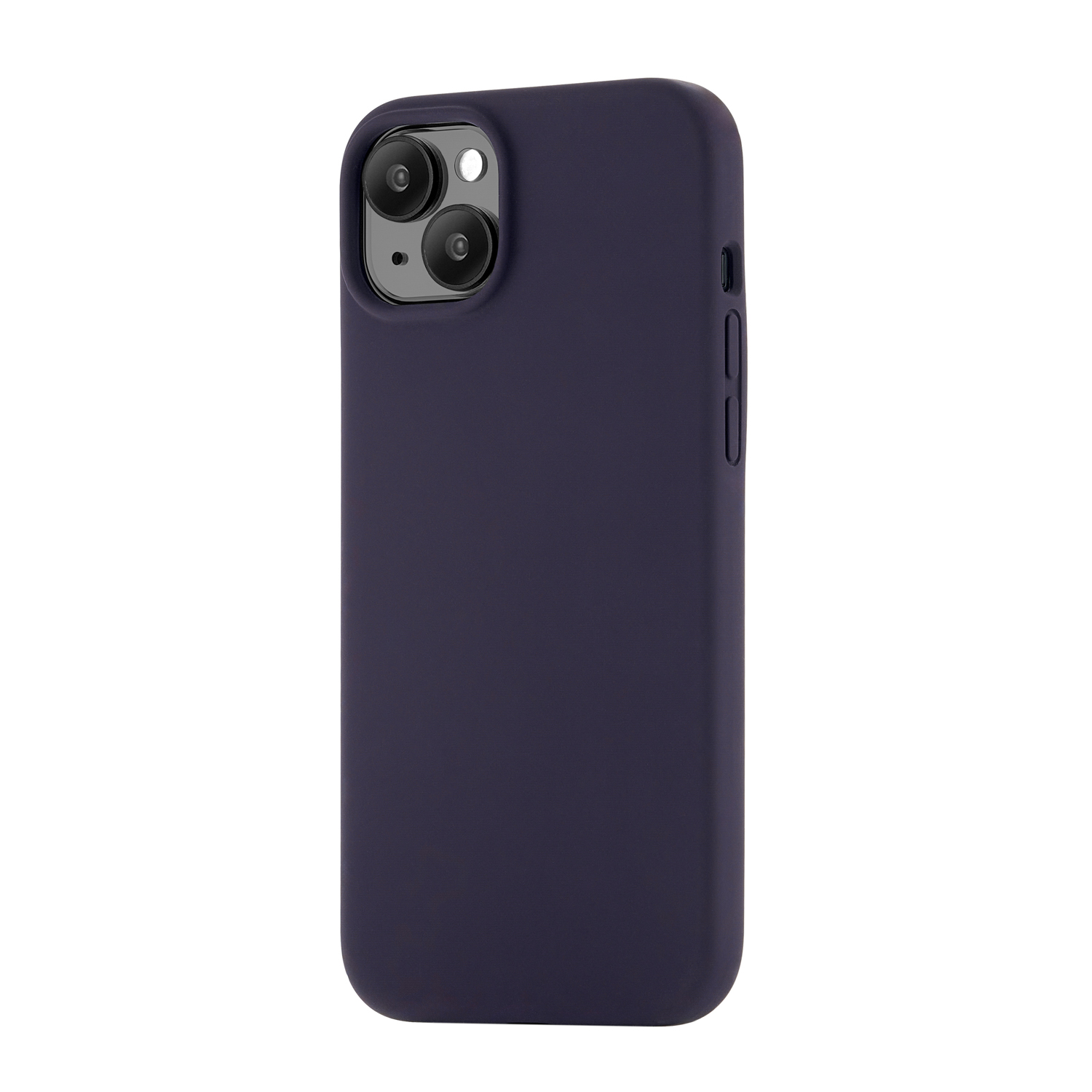 На фото изображено Чехол защитный uBear Touch Mag Case для iPhone 15 Plus, темно-фиолетовый