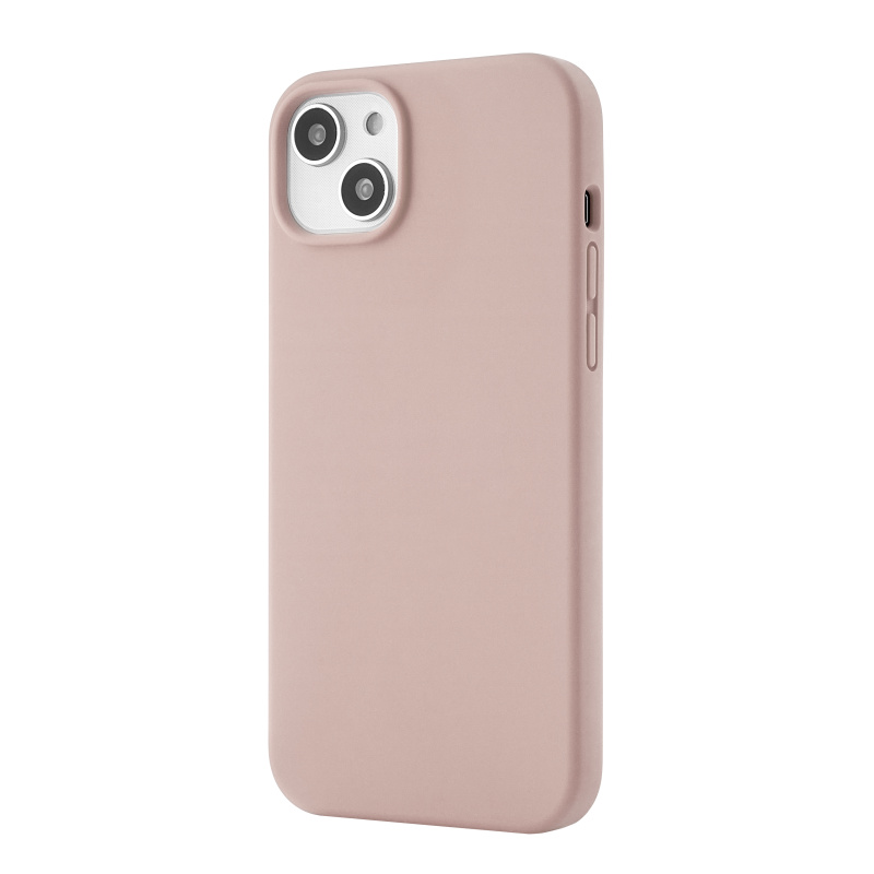 На фото изображено Чехол защитный uBear Touch Case для iPhone 14 Plus, силикон, софт-тач, розовый