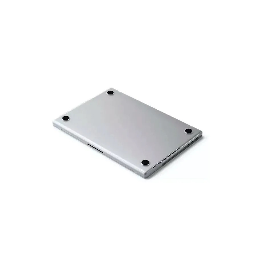 На фото изображено Чехол-накладка Satechi Eco Hardshell Case для MacBook Pro 14", прозрачный