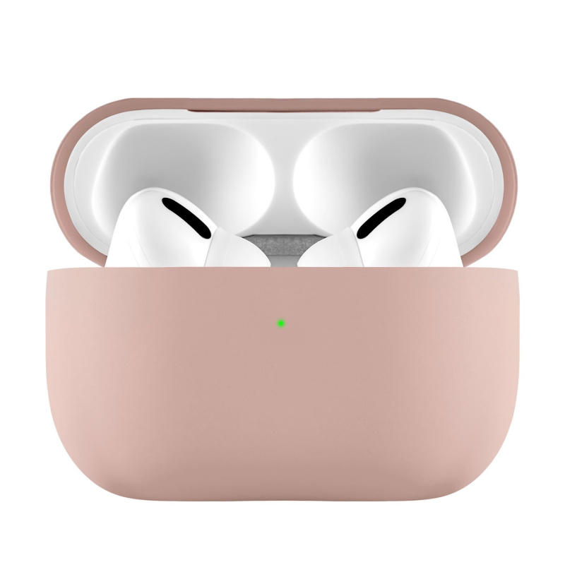 На фото изображено Защитный чехол AirPods Pro Touch Pro Silicone Case, розовый