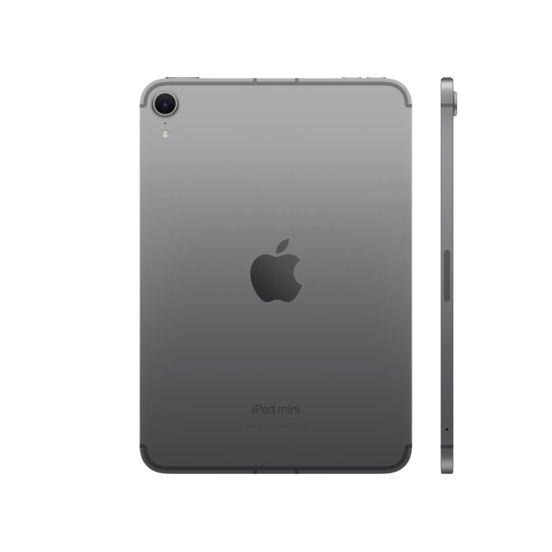 На фото изображено Apple iPad mini 7 (2024) Wi-Fi+Cellular 256 ГБ, Серый космос
