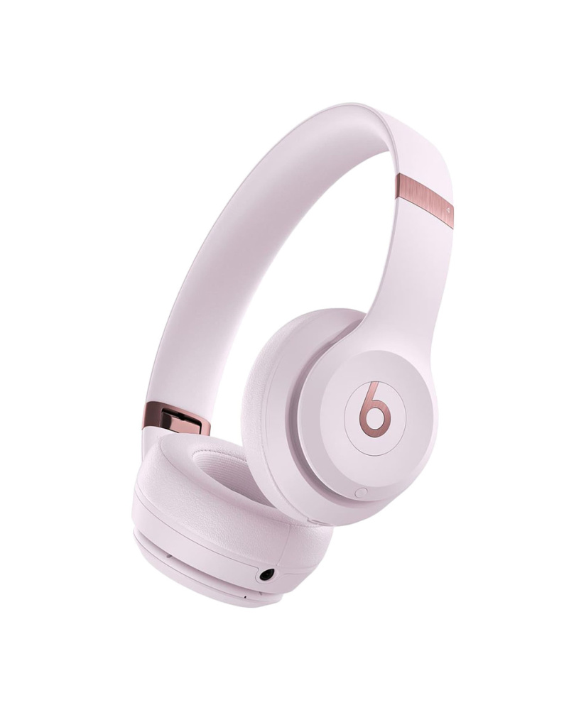 На фото изображено Беспроводные наушники Beats Solo 4, Пудровый
