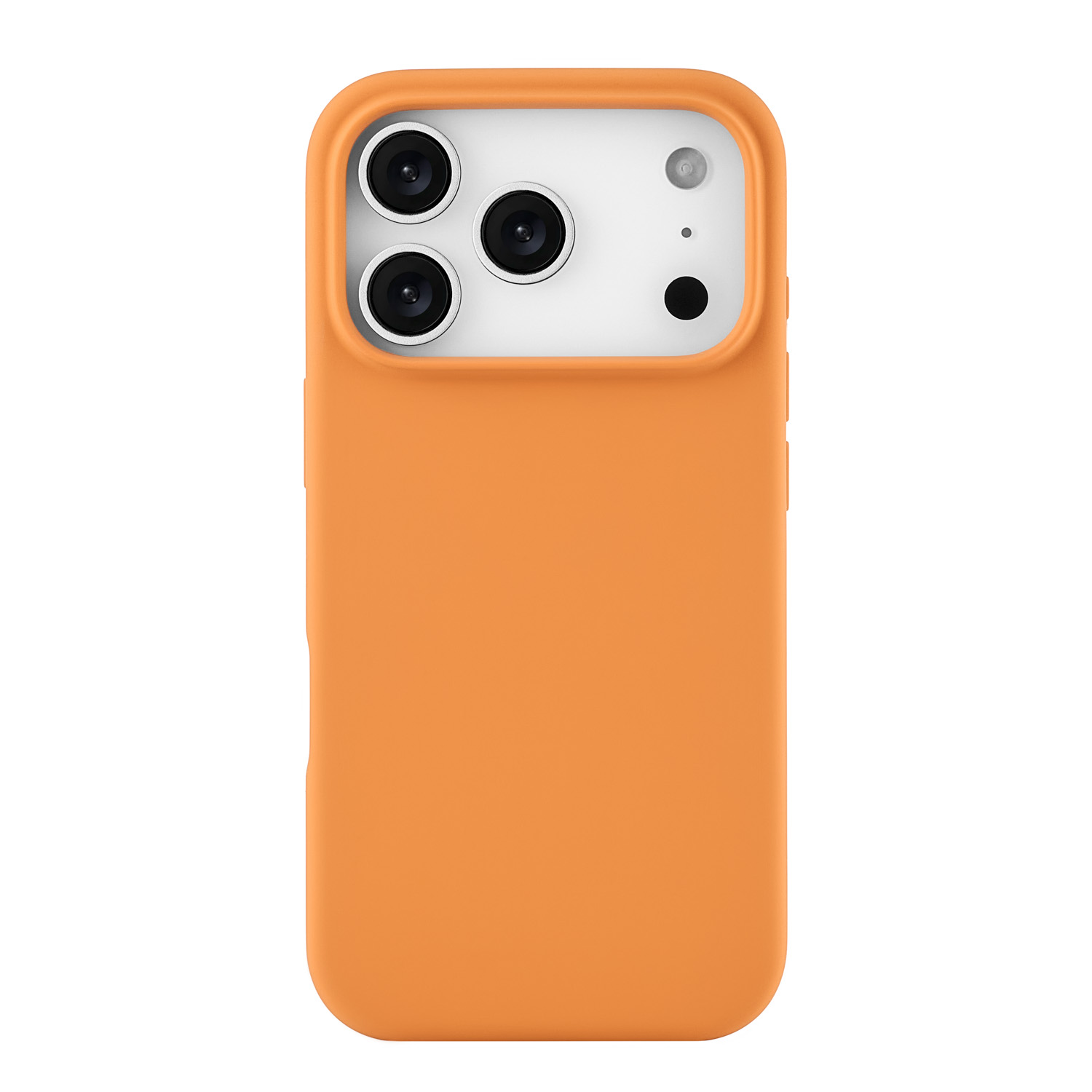 На фото изображено Чехол защитный uBear Touch Mag Case для iPhone 17 Pro, MagSafe, оранжевый