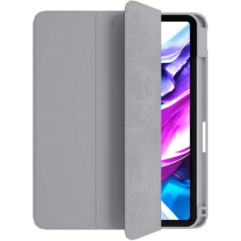 На фото изображено Защитный чехол VLP Split Folio для Apple iPad Air 11 (M2), серый