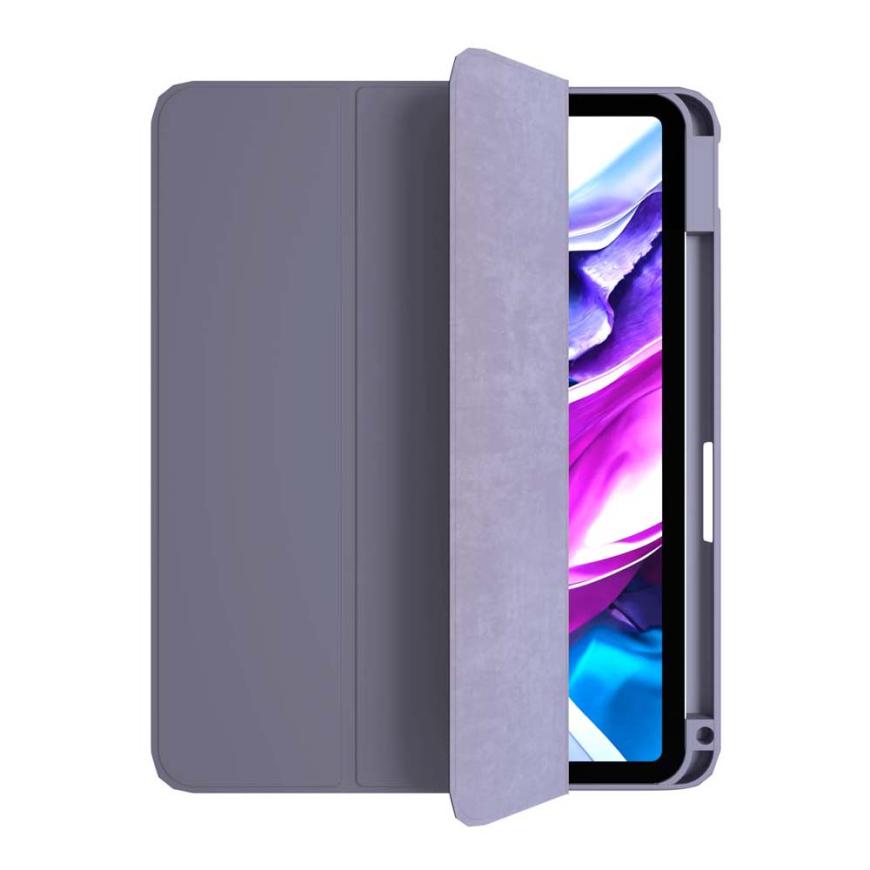 На фото изображено Защитный чехол VLP Split Folio для Apple iPad Air 13 (M2/M3), лавандовый