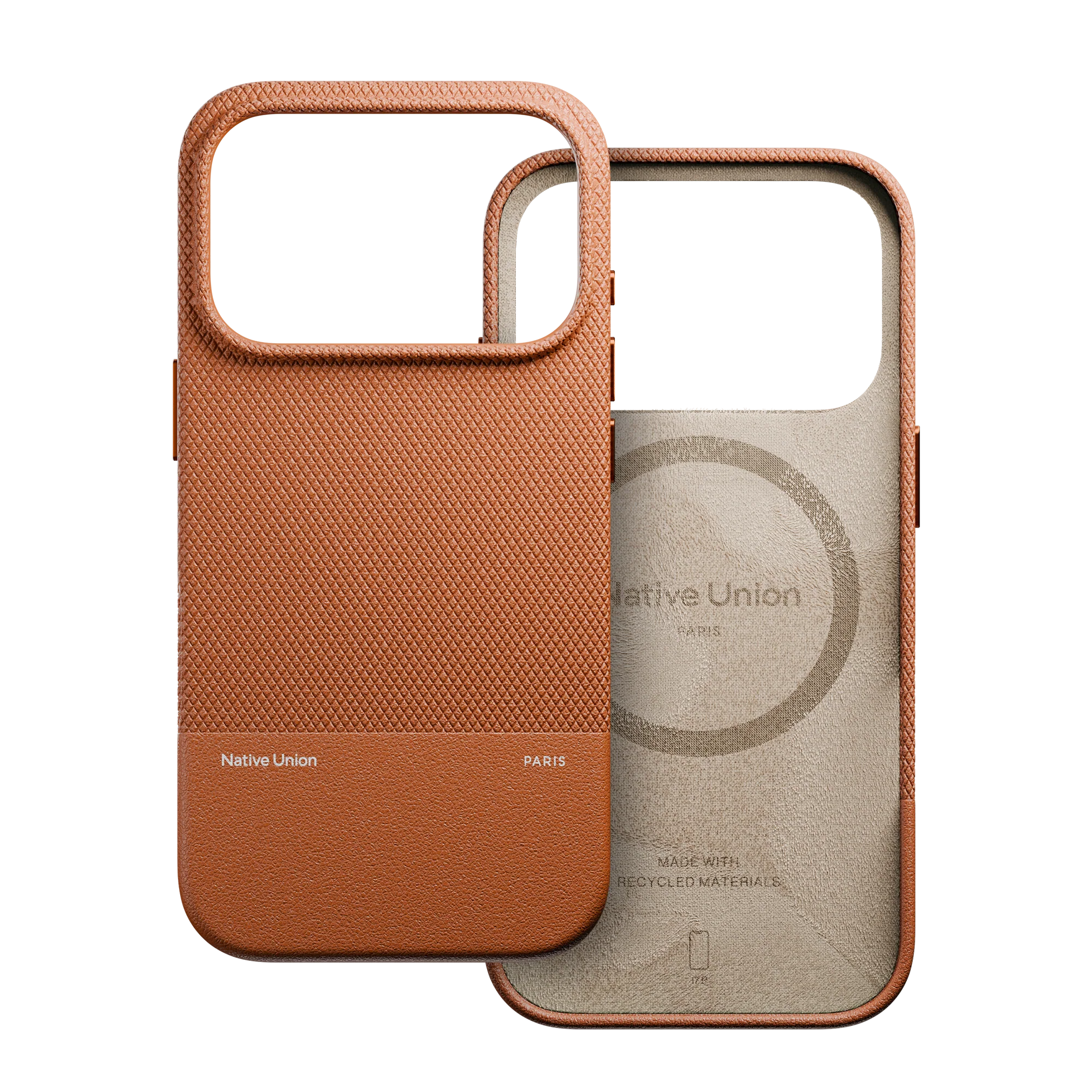 Фото Чехол Native Union Paris (Re)Classic Case для iPhone 17 Pro Max Коричневый На фото изображено Чехол Native Union Paris (Re)Classic Case для iPhone 17 Pro Max Коричневый