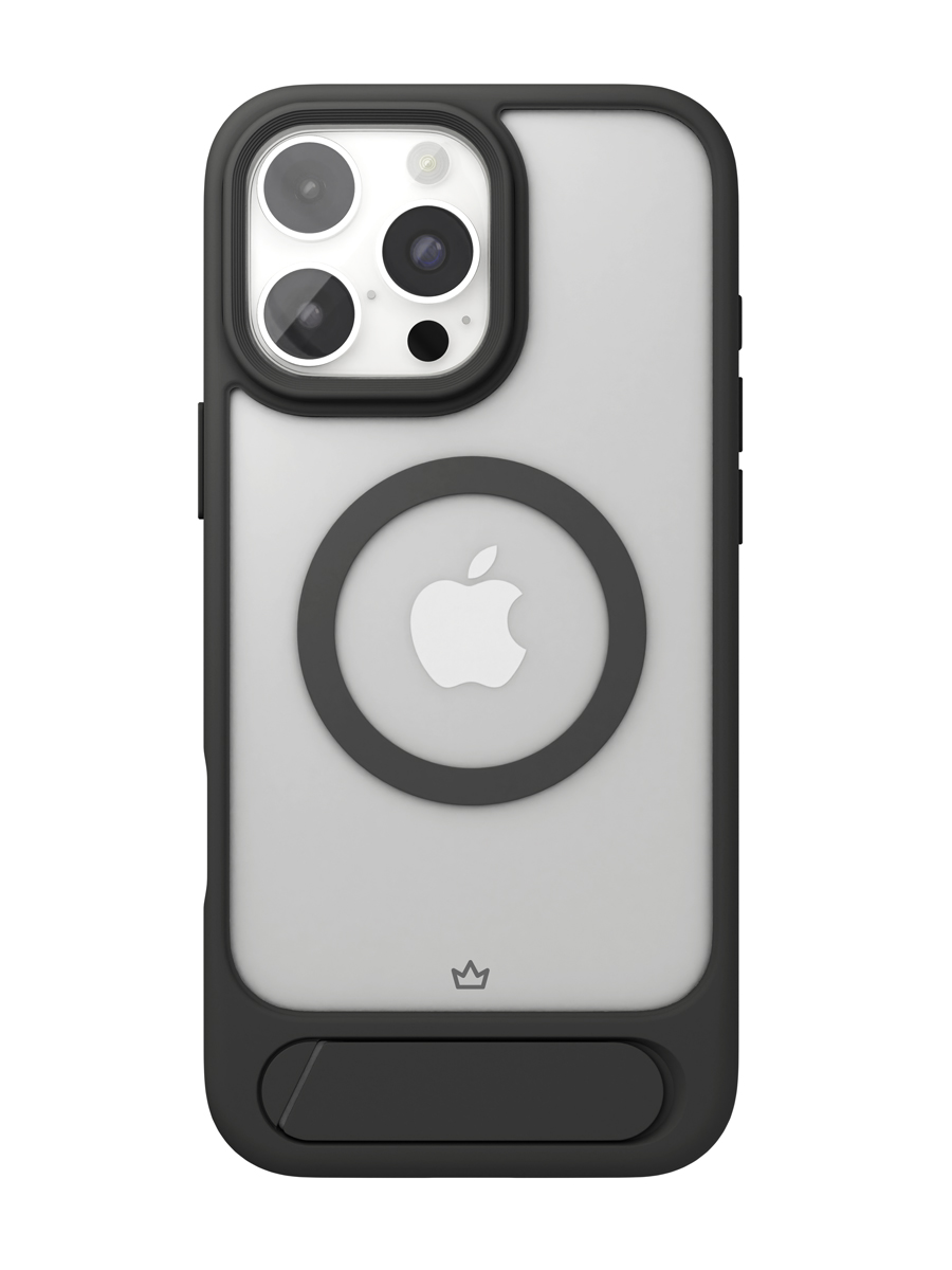 На фото изображено Чехол защитный VLP Reels Case с MagSafe для iPhone 16 Pro, черный