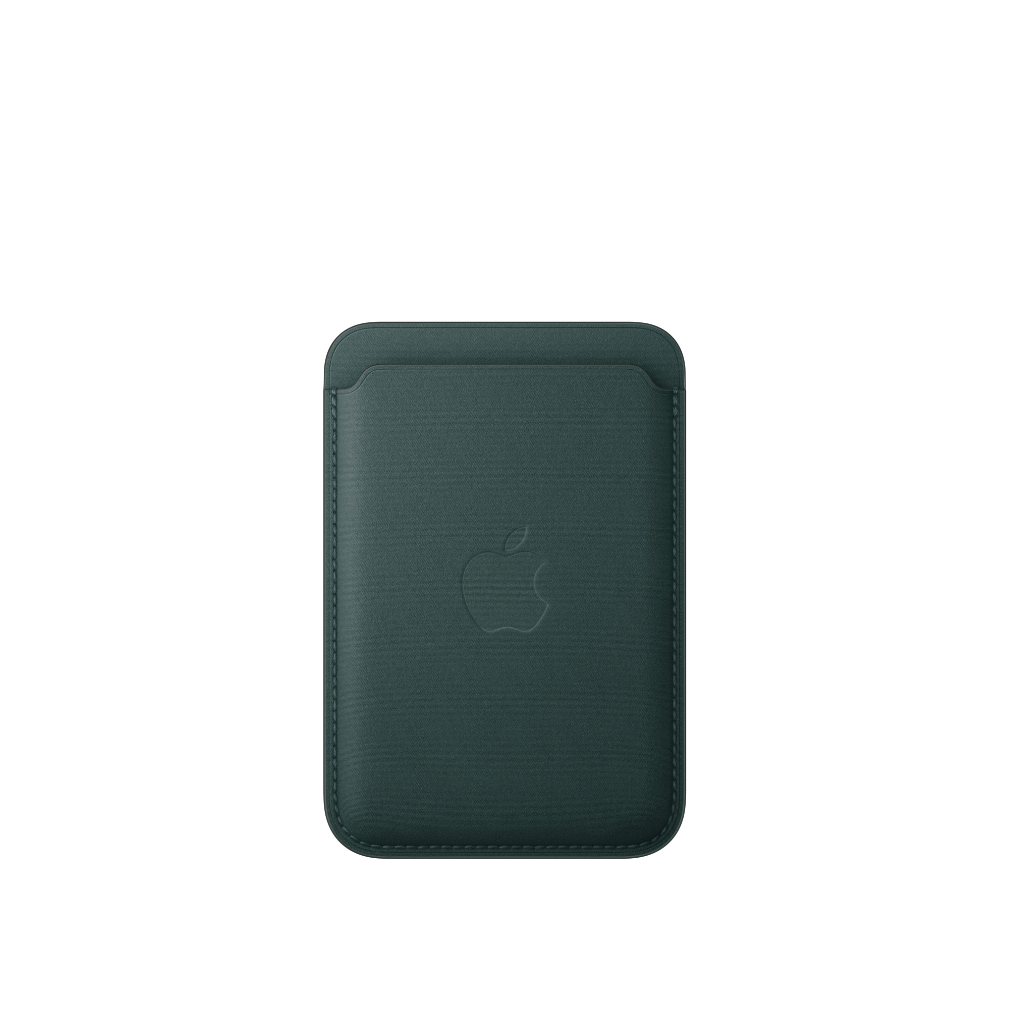 На фото изображено Картхолдер Apple FineWoven Wallet, темно-зеленый