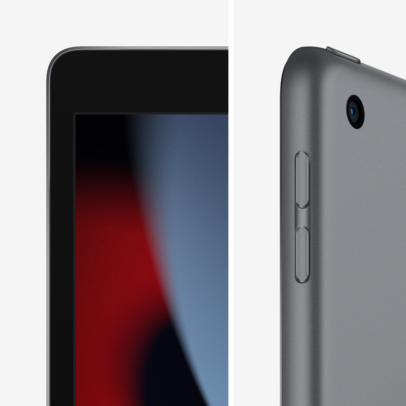 На фото изображено Apple iPad 10,2 (2021) Wi-Fi 64 ГБ, Серый космос