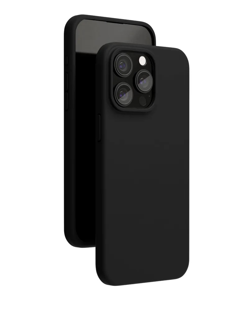 На фото изображено Чехол защитный VLP Aster Case с MagSafe для iPhone 15 Pro Max, черный
