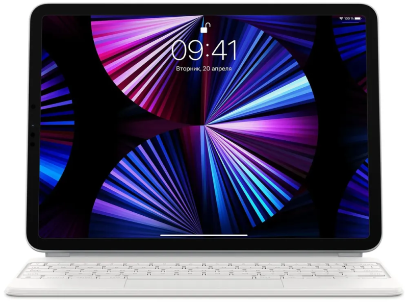 Фото Клавиатура Apple Magic KeyBoard для iPad Air 10.9" (2022), iPad Air 11" (2024) и iPad Pro 11" (2022), белый На фото изображено Клавиатура Apple Magic KeyBoard для iPad Air 10.9" (2022), iPad Air 11" (2024) и iPad Pro 11" (2022), белый