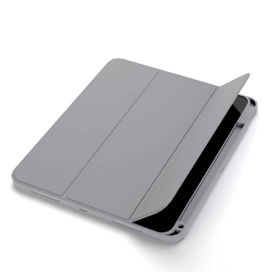 На фото изображено Защитный чехол VLP Split Folio для Apple iPad Air 11 (M2), серый