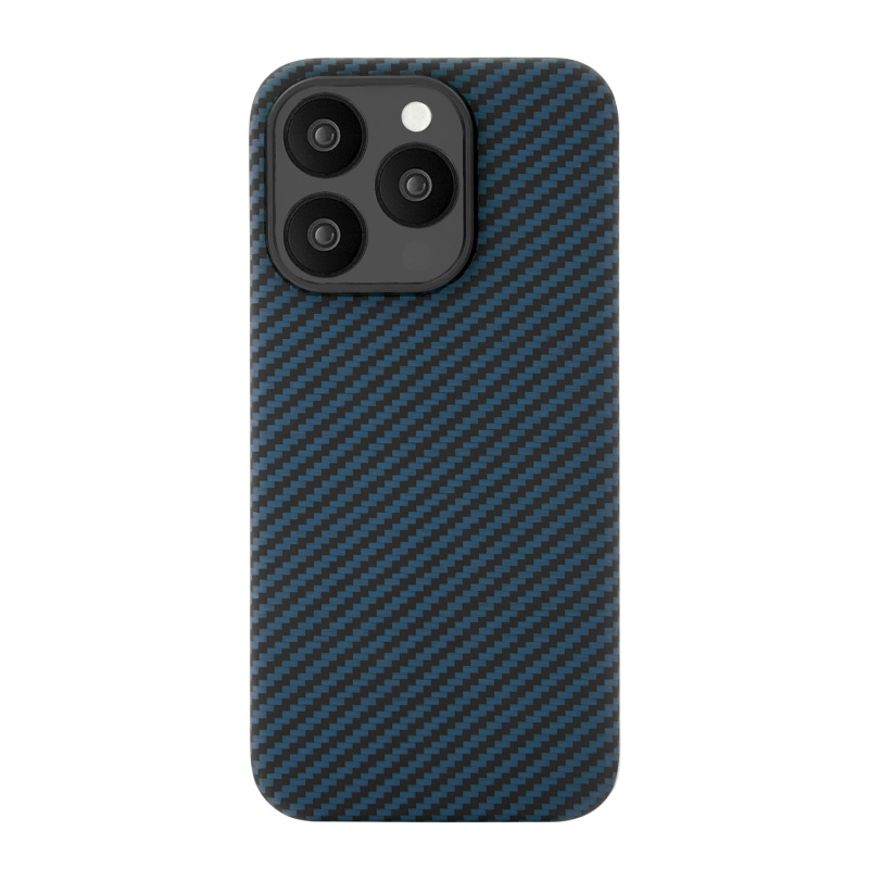 Фото Чехол защитный uBear Supreme Case для iPhone 15 Pro, MagSafe совместимый, синий На фото изображено Чехол защитный uBear Supreme Case для iPhone 15 Pro, MagSafe совместимый, синий