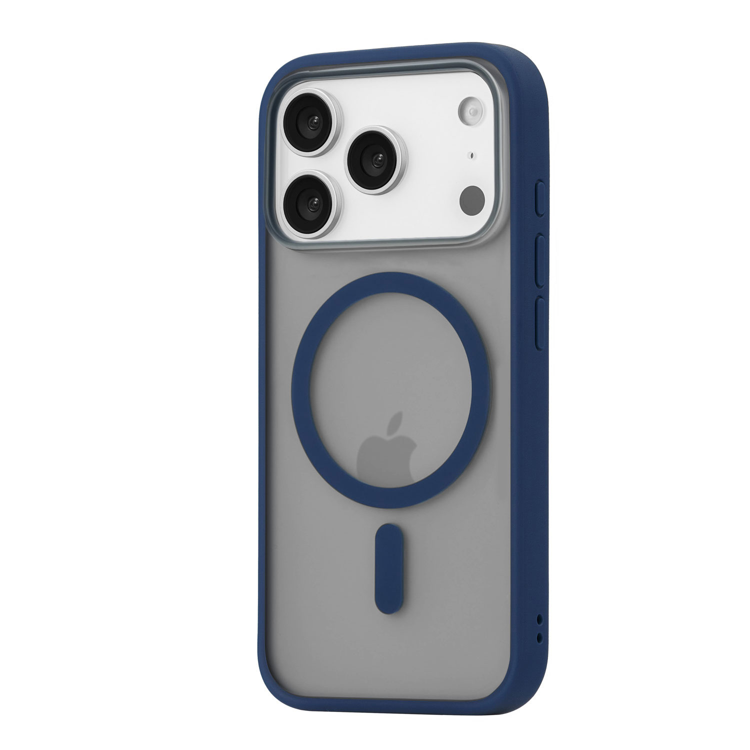 Фото Чехол защитный uBear Cloud Mag Case для iPhone 17 Pro, MagSafe, синий На фото изображено Чехол защитный uBear Cloud Mag Case для iPhone 17 Pro, MagSafe, синий