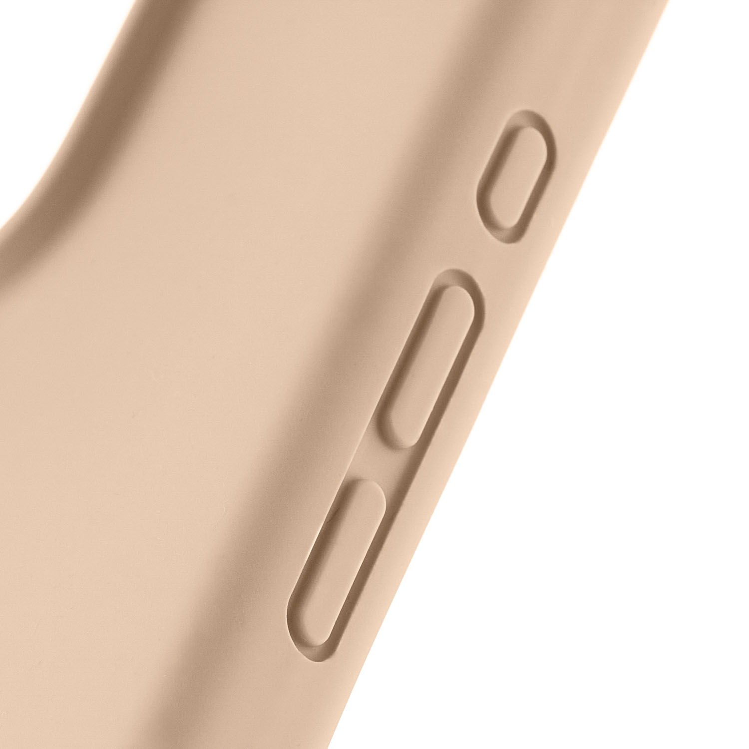 На фото изображено Чехол защитный uBear Touch Mag Case для iPhone 16 Pro Max, латте