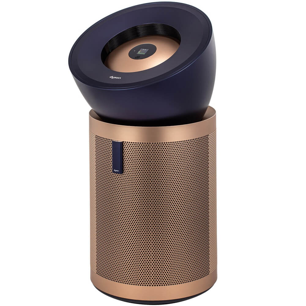 На фото изображено Dyson Purifier Big+Quiet Formaldehyde BP04 Prussian Blue\Gold