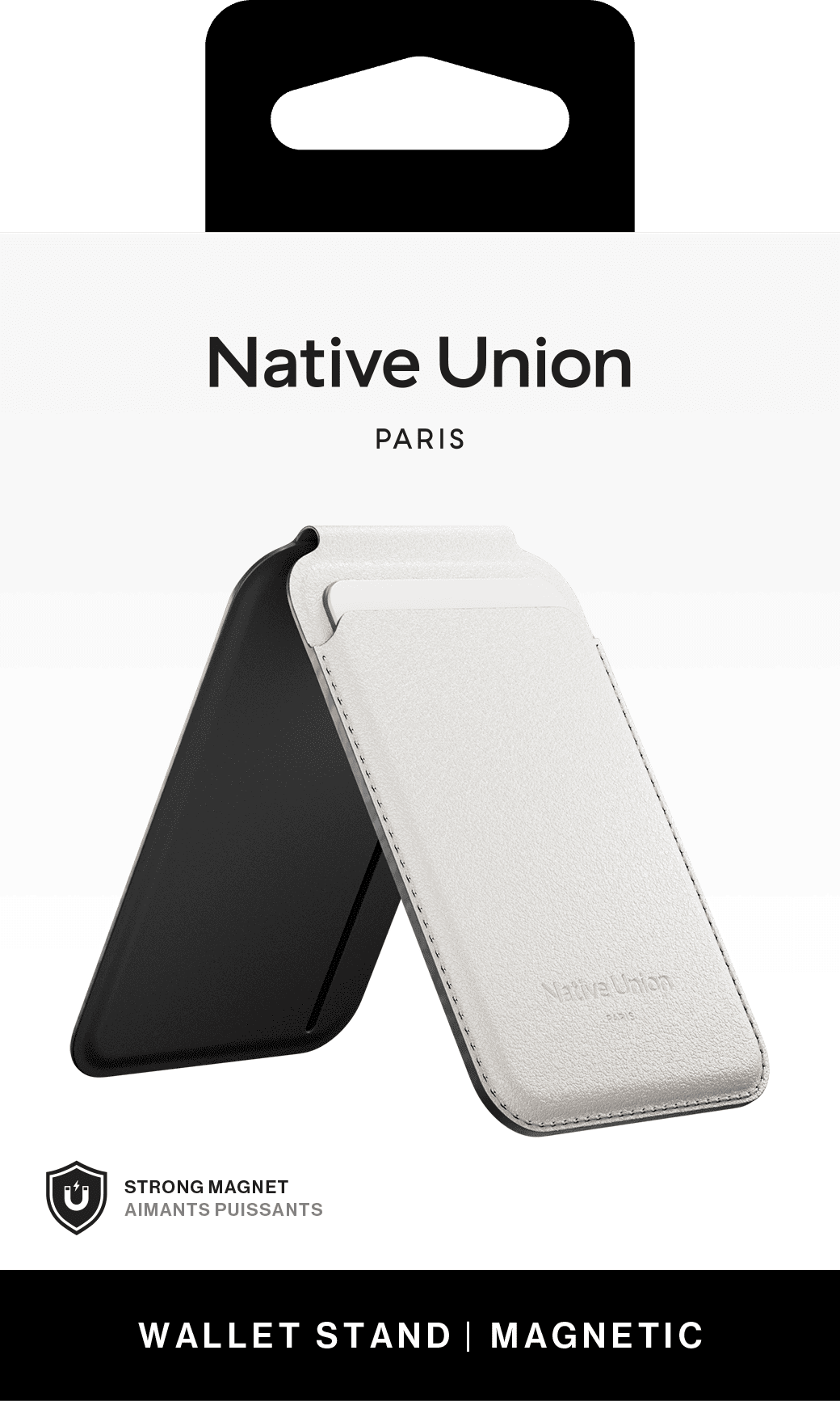 На фото изображено Чехол-бумажник Native Union Active Wallet Stand, песчаник