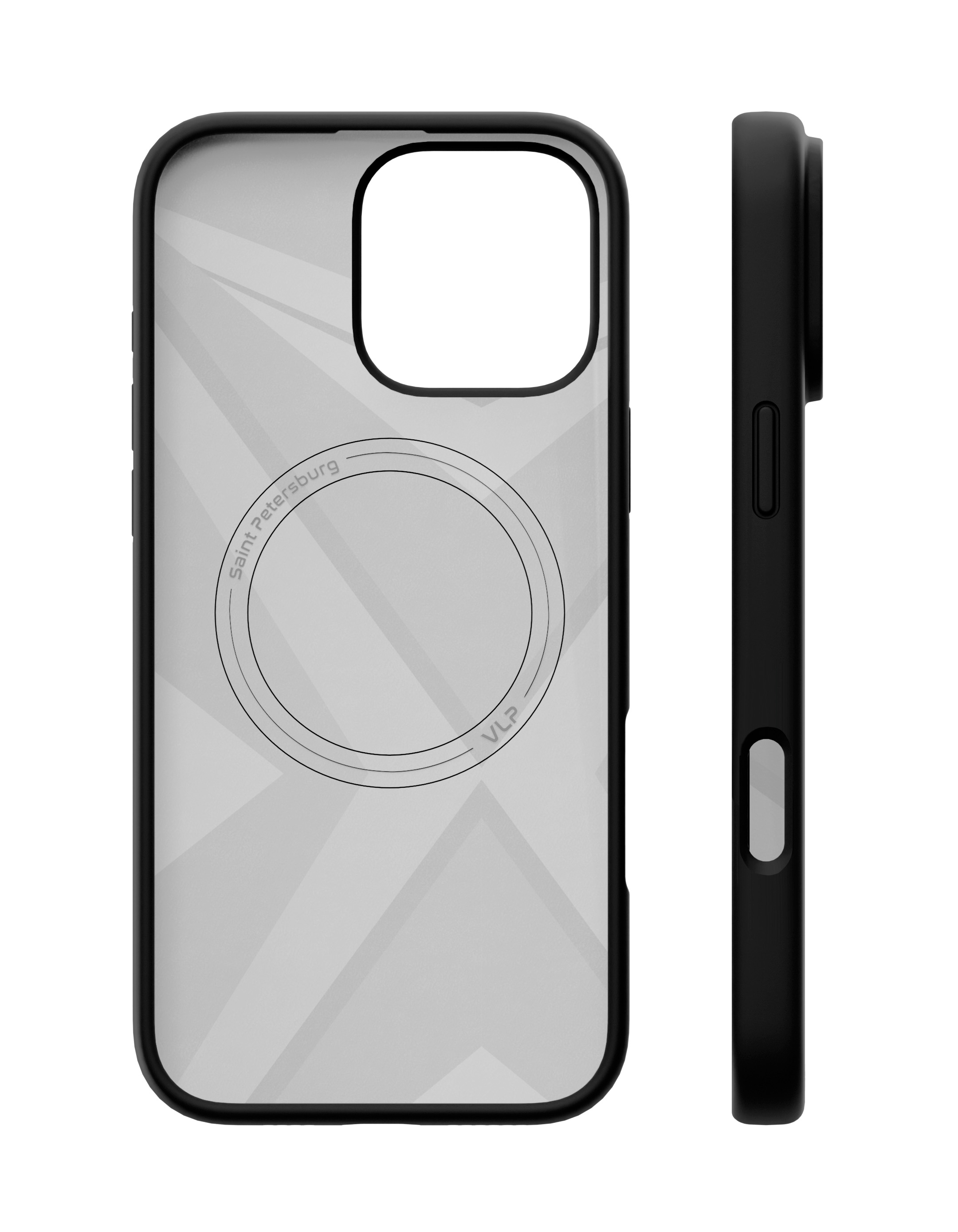 На фото изображено Чехол защитный VLP Aster Case с MagSafe для iPhone 16 Pro, черный