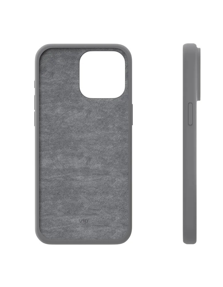 На фото изображено Чехол защитный VLP Aster Case с MagSafe для iPhone 15 Pro Max, серый