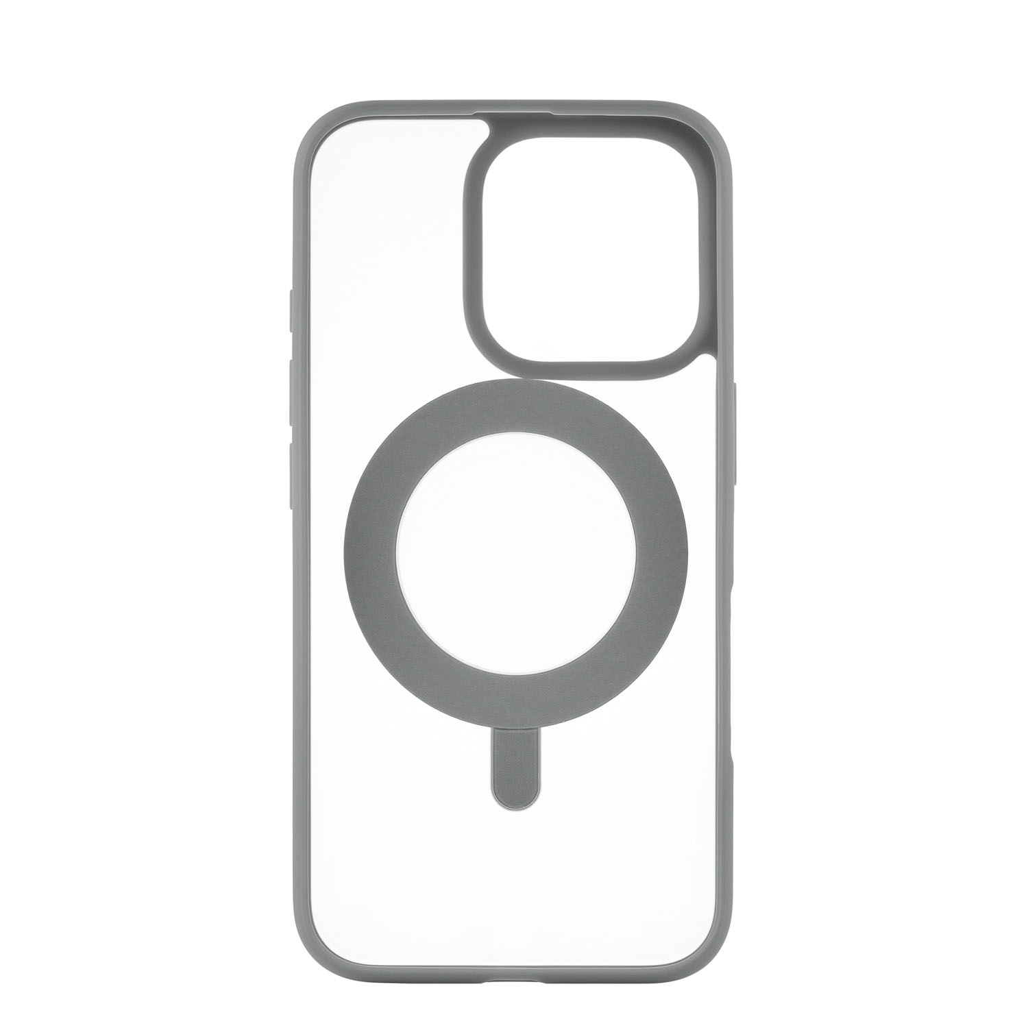 На фото изображено Чехол защитный uBear Clip 360 Mag Case для iPhone 16 Pro, с магнитной подставкой, серый