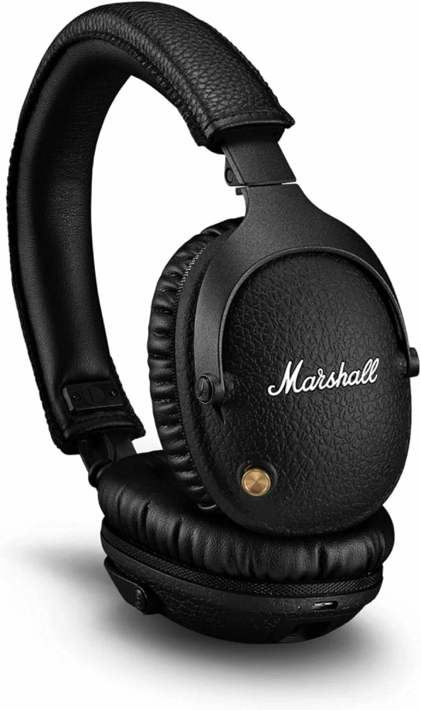 На фото изображено Беспроводные наушники Marshall Monitor 2, Чёрный