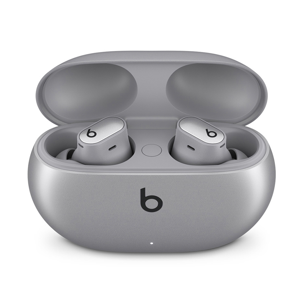 На фото изображено Беспроводные наушники Beats Studio Buds Plus, серебристый