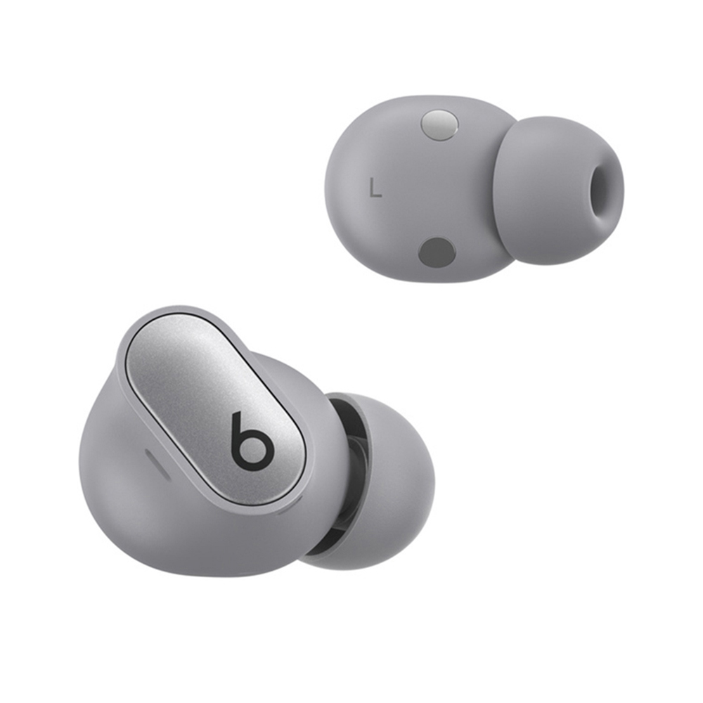 На фото изображено Беспроводные наушники Beats Studio Buds Plus, серебристый