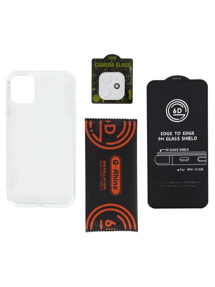 На фото изображено Комплект G-Rhino 3 в 1 для iPhone 12 Pro