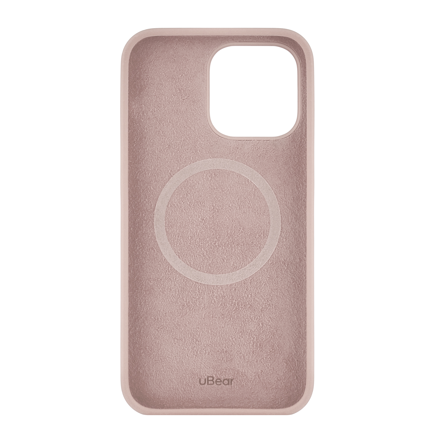 На фото изображено Чехол защитный uBear Touch Mag Case для iPhone 14 Pro Max, розовый