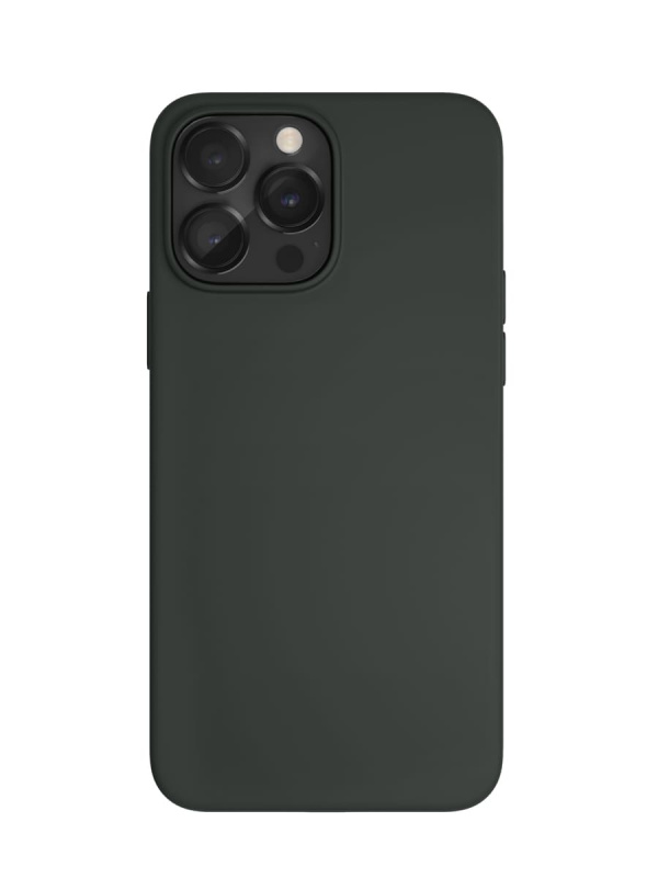 Фото Чехол защитный VLP Silicone case с MagSafe для iPhone 14 Pro, темно-зеленый На фото изображено Чехол защитный VLP Silicone case с MagSafe для iPhone 14 Pro, темно-зеленый