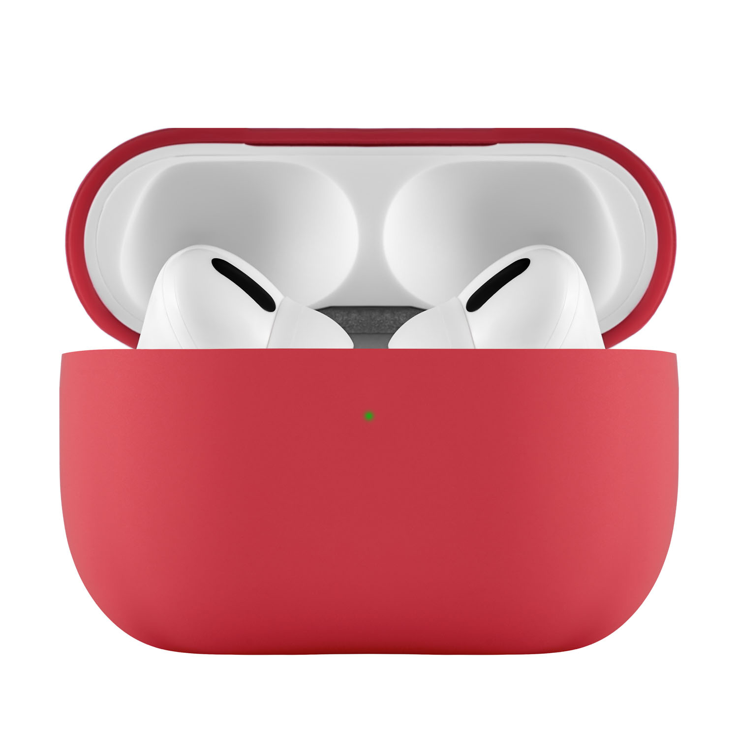 На фото изображено Защитный чехол AirPods Pro Touch Pro Silicone Case, красный