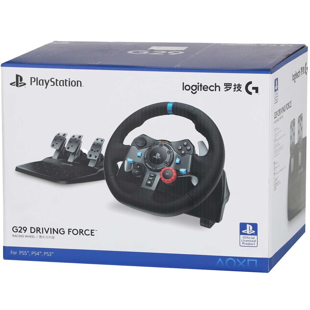 На фото изображено Руль Logitech G29, чёрный