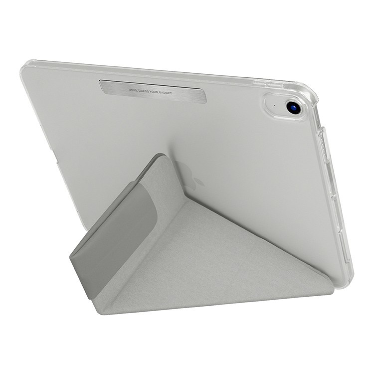 На фото изображено Чехол Uniq Camden для iPad 10th Gen 10.9", серый