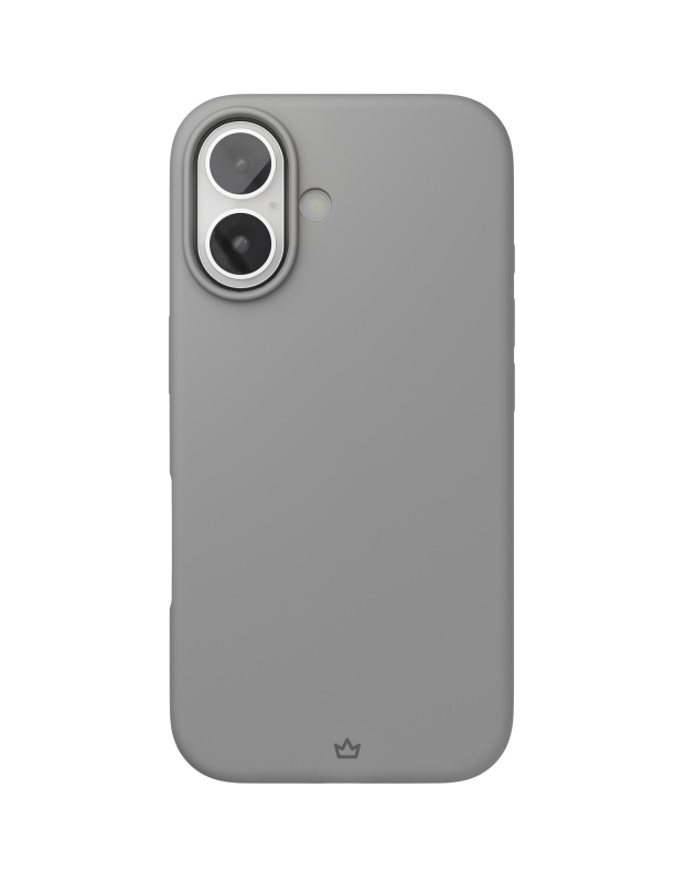 На фото изображено Чехол защитный VLP Aster Case с MagSafe для iPhone 16, серый