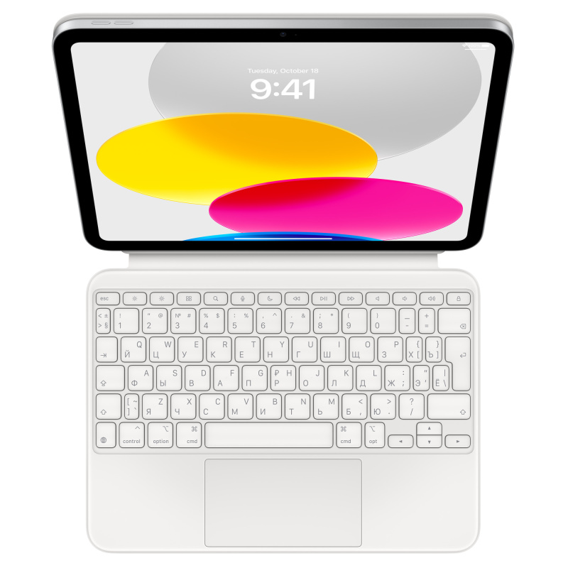 Фото Клавиатура Apple Magic Keyboard Folio для iPad 11 (A16 | 2025) и 10-го поколения (2022) На фото изображено Клавиатура Apple Magic Keyboard Folio для iPad 11 (A16 | 2025) и 10-го поколения (2022)