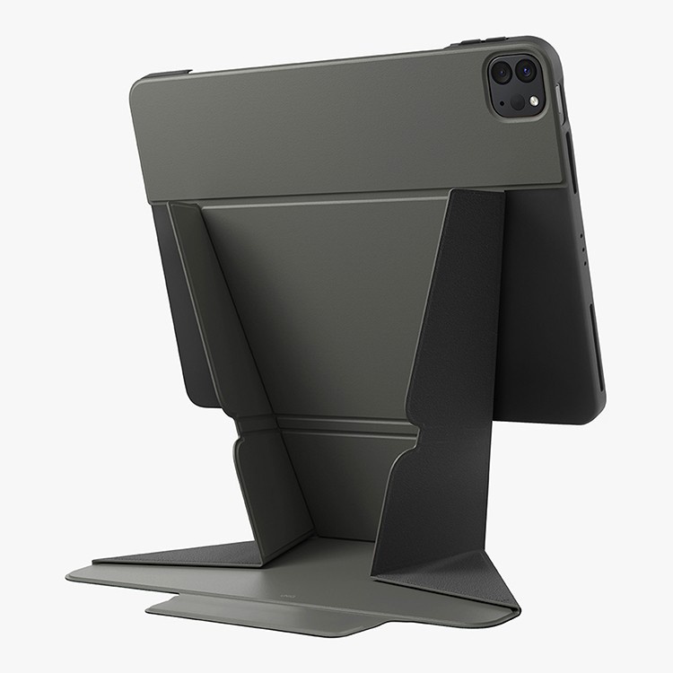 На фото изображено Чехол Uniq для iPad Pro 11 / Air 10.9 RYZE Multi-angle, зеленый