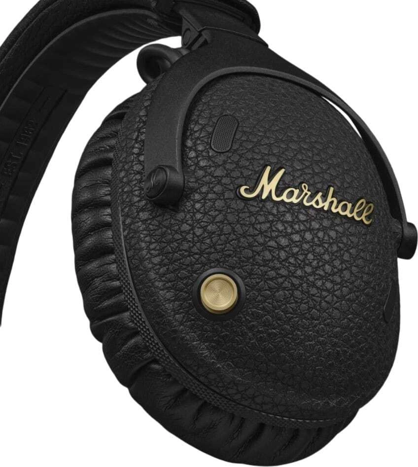 На фото изображено Беспроводные наушники Marshall Monitor 3, Чёрный