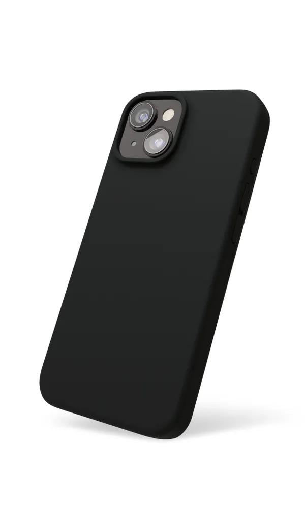 На фото изображено Чехол защитный VLP Aster Case с MagSafe для iPhone 14/15, черный