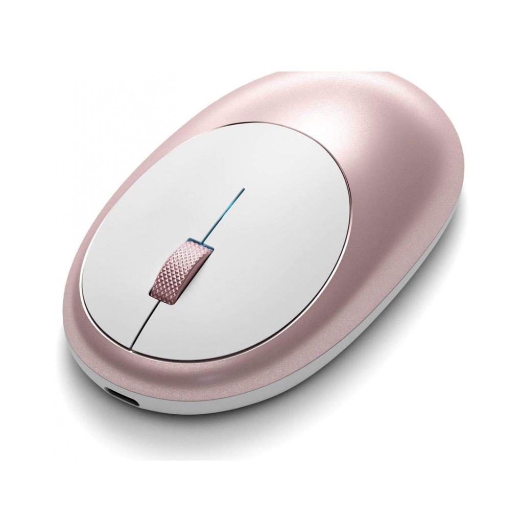 На фото изображено Беспроводная компьютерная мышь Satechi M1 Bluetooth Wireless Mouse, розовое золото