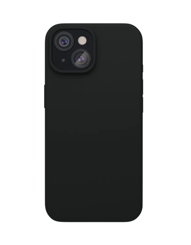 На фото изображено Чехол защитный VLP Aster Case с MagSafe для iPhone 14/15, черный
