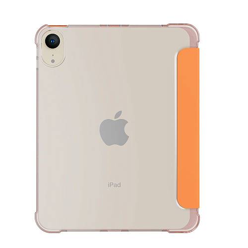 На фото изображено Чехол защитный VLP Dual Folio для iPad mini 6, оранжевый