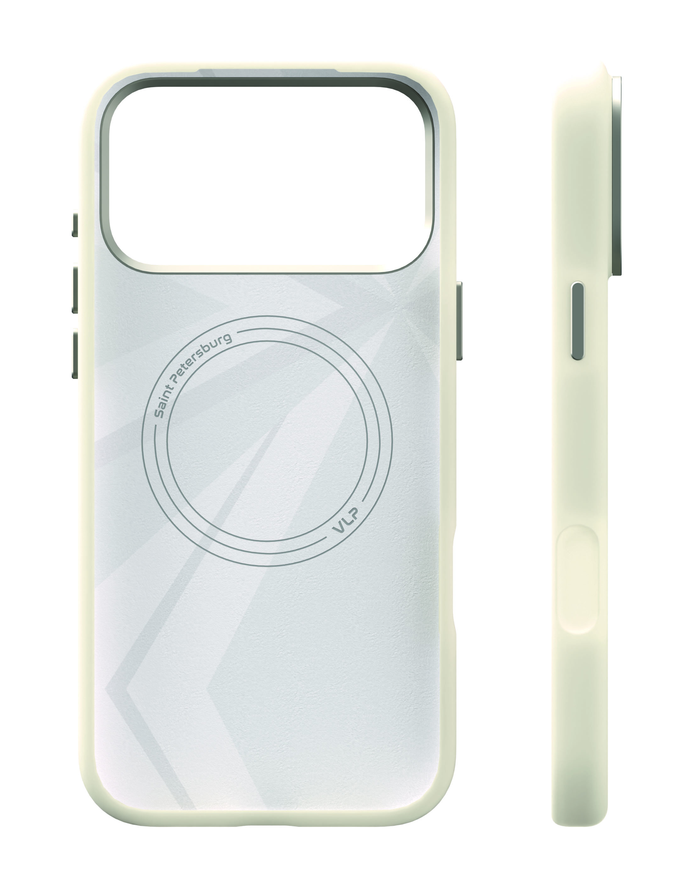 На фото изображено Чехол защитный VLP Aster Pro Case с MagSafe для iPhone 17 Pro Max, белый