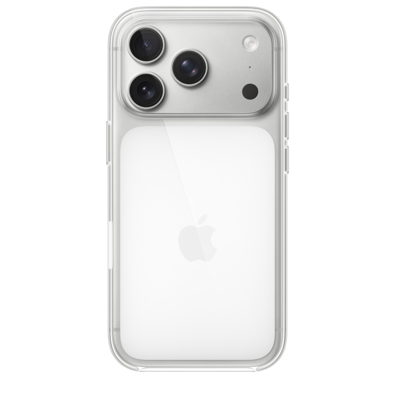 Фото Чехол защитный Apple Clear Case with MagSafe для iPhone 17 Pro, прозрачный На фото изображено Чехол защитный Apple Clear Case with MagSafe для iPhone 17 Pro, прозрачный