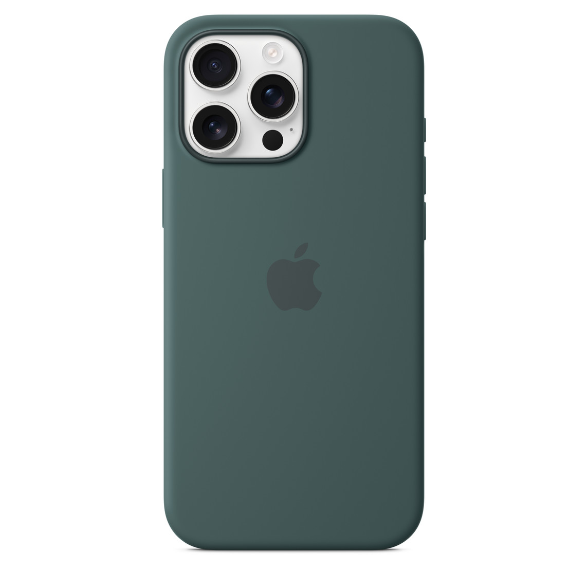 На фото изображено Чехол Apple для iPhone 16 Pro Max Silicone with MagSafe, зеленый