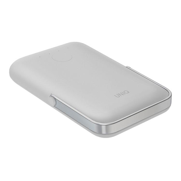 На фото изображено Внешний аккумулятор Uniq Hoveo 5000mAh, серый