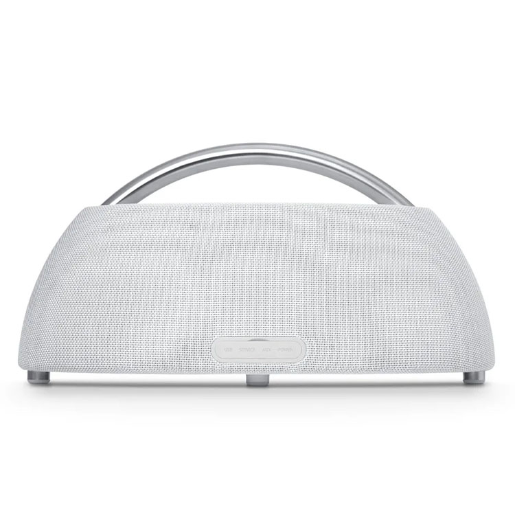 На фото изображено Колонка портативная Harman Kardon Go + Play Mini 2, белый