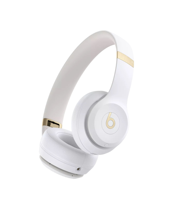 На фото изображено Беспроводные наушники Beats Solo 4, Белый
