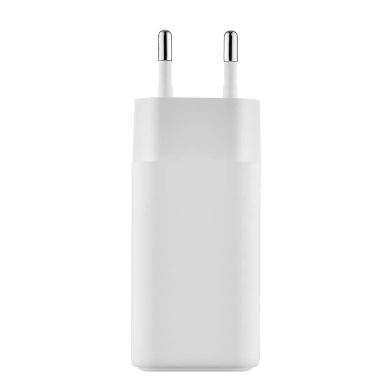 На фото изображено Сетевое зарядное устройство uBear Bridge USB-C, 65 Вт, GaN, белый