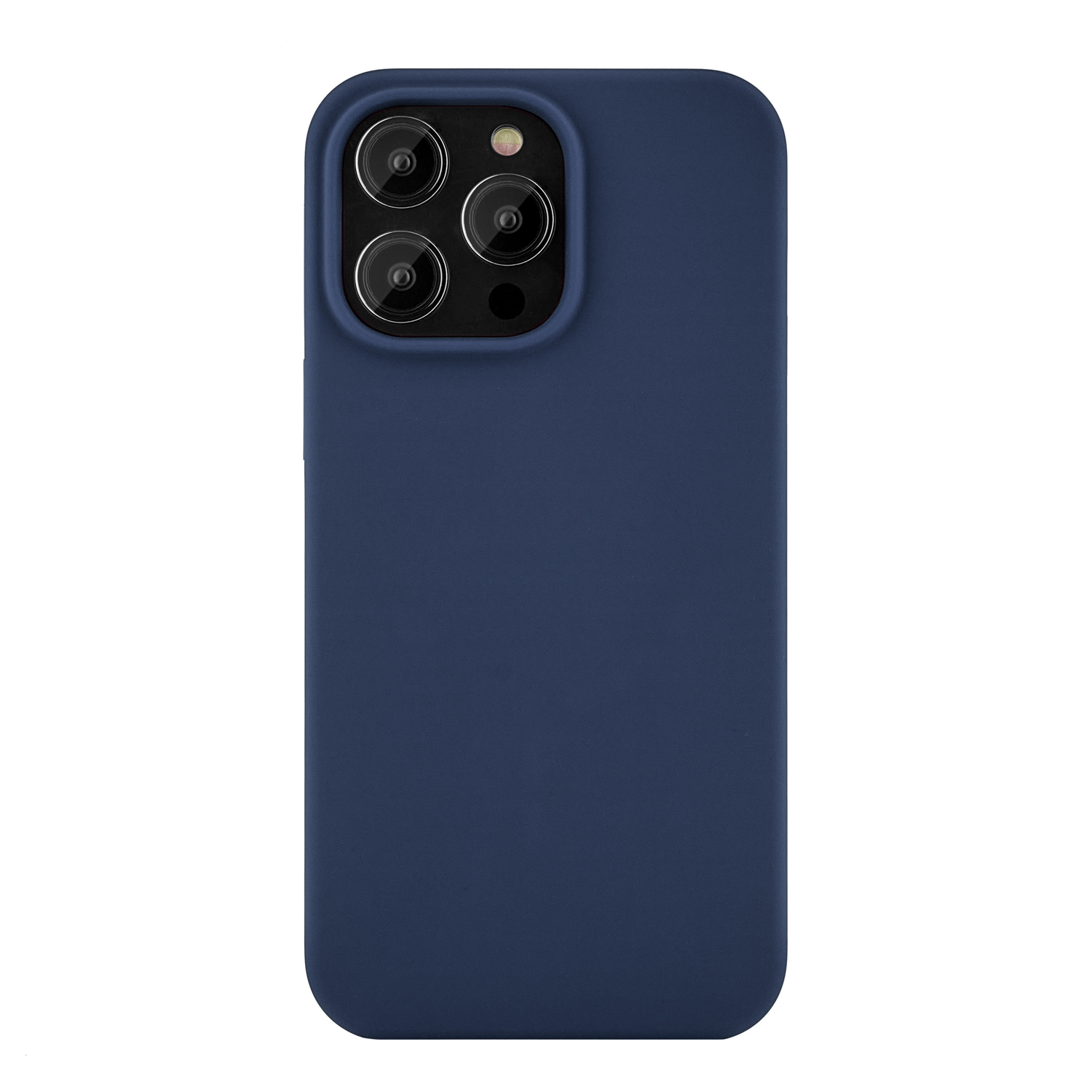 На фото изображено Чехол защитный uBear Touch Case для iPhone 14 Pro Max, тёмно-синий