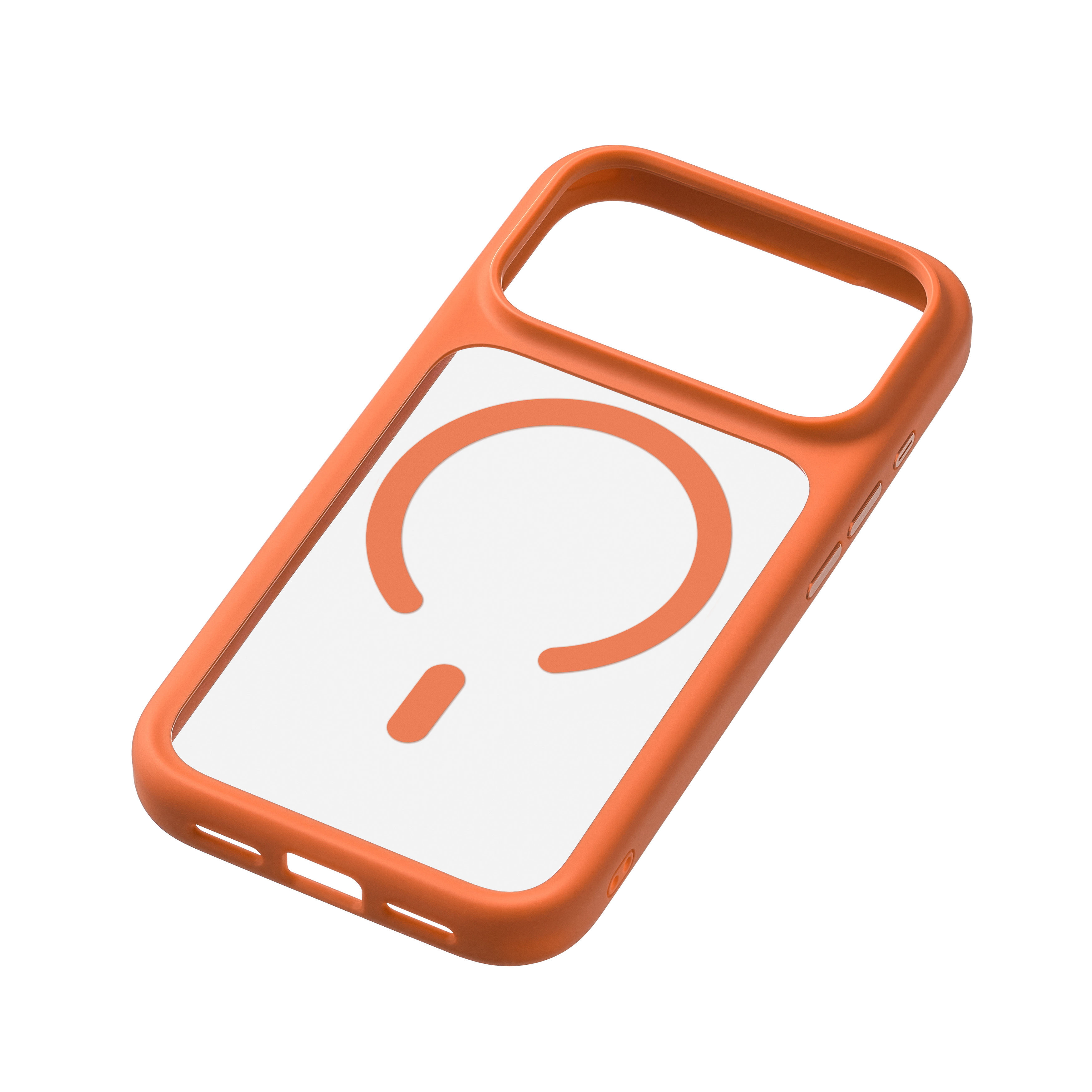 На фото изображено Чехол защитный uBear Shade Case для iPhone 17 Pro, оранжевый